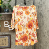 NWT DG2 By Diane Gilman Womens Printed Swing Top. 703308 Small Medium