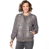 DG2 by Diane Gilman Women's Embroidered Trophy Jacket