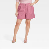 A New Day Women's Plus Size High-Rise Poplin Shorts 84601453