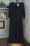 G.I.L.I. Women's Peached Knit V-Neck Dress With 3/4-Sleeves