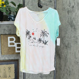 NWT Style & Co. Women's Weekend Escape Tie-Dye Graphic T-Shirt. 100098805MS 2XL