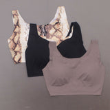 Rhonda Shear Plus Size 3 Pack Body Bras With Removable Pads