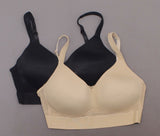 Rhonda Shear 2 Pack Mesh Back Detail Molded Cup Bras Nude/ Black XL