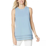 DG2 by Diane Gilman Women's Plus Size Crochet Tank Top