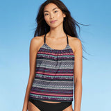 Kona Sol Women's Racerback High Neck Tankini Top