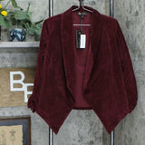 DG2 by Diane Gilman Women's Stretch Velvet Open Front Blazer.