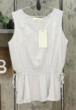LaBellum by Hillary Scott Women's Side Tie Chiffon Tank Top