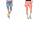 DG2 by Diane Gilman Women's Woven Classic Stretch Pull On Bermuda Shorts