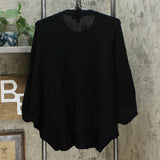 Nina Leonard Women's Batwing 3/4 Sleeve Sweater With Front Pockets