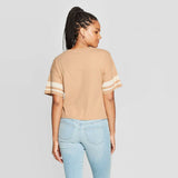 Grayson/Threads Women's Gold Coast Surf Short Sleeve Cropped Varsity Tee