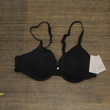 Auden Women's Everyday Lightly Lined Demi T-Shirt Bra GPR23 Black 34B