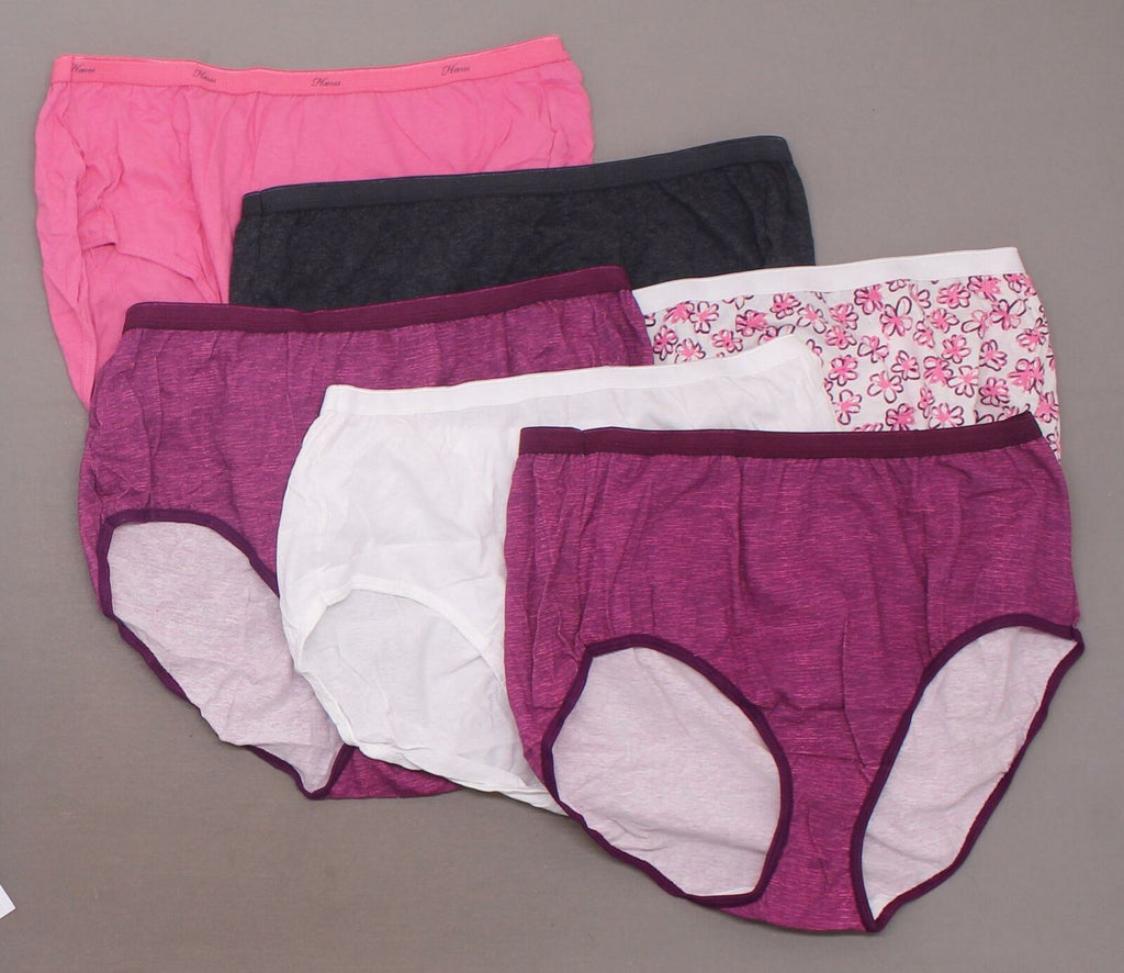 Just My Size by Hanes 6 Pairs Women's Cotton Briefs Panties