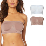 Rhonda Shear 2 Pack Seamless Underwire Bandeau Bras