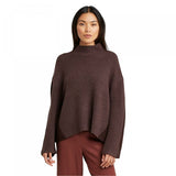 Prologue Women's Rib Knit Mock Turtleneck Pullover Sweater