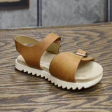 Cat & Jack Toddler Girls' Shaelyn Footbed Sandals Cognac Brown 6