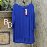 Nina Leonard Women's Pleated Back Tunic Top