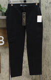 DG2 by Diane Gilman Women's Petite Cropped Stretch Twill Cargo Jeggings