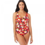 Beach Betty by Miracle Brands Slimming Strappy Front One Piece Swimsuit