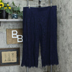 Isaac Mizrahi Live! Women's Floral Lace Knit Culotte Pants