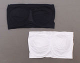 Rhonda Shear 2 Pack Underwire Bandeau Bra Removable Pads Black/White Plus 1X