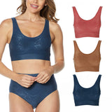 Rhonda Shear LOT OF 3 Jacquard Ahh Bras with Removable Pads Classics Plus 3X