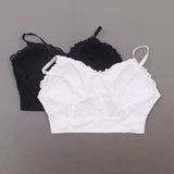 Rhonda Shear 2 Pack Lace Leisure Bras With Removable Pads Black/ White 2X