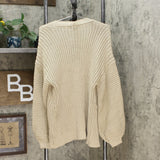 Who What Wear Women's Long Sleeve Chunky Cardigan Sweater