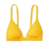 Shade & Shore Women's Ribbed Triangle Bikini Top