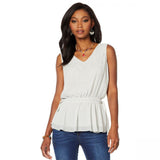 LaBellum by Hillary Scott Women's Side Tie Chiffon Tank Top