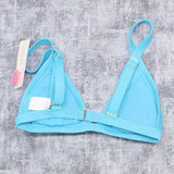 Xhilaration Women's Sustainably Made Ribbed Triangle Bikini Top