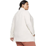 Ava & Viv Women's Plus Size Collared Open Layering Cardigan Sweater Cream 2X