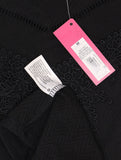 Xhilaration Women's Sleeveless Lace Front Mock Neck Knit Dress