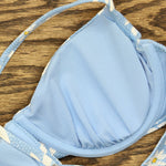 Xhilaration Women's Floral Textured Underwire Bikini Top