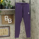 Fila Women's Cotton Blend High Waisted 7/8 Leggings Gothic Grape Small