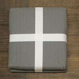 Chic Home 3-Piece Queen Size Weaverland Quilt Set : Bedspread And Shams Gray