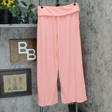 AnyBody Women's Crinkle Knit Wide Leg Pants