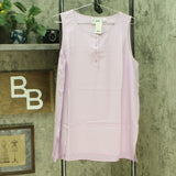 Linea by Louis Dell'Olio Women's Sleeveless Henley Swing Top