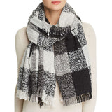 Echo Women's Lightweight Fringe Rectangle Check Scarf