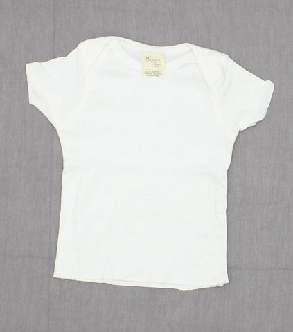 Rabbit Skins Baby Short Sleeve Organic Cotton T-Shirt White 6 Months