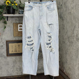 Wild Fable Womens Super High Rise Baggy Jeans Light Wash Blue 18