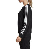 Adidas Women's 3 Stripe Crewneck Fitness Training Pullover Sweatshirt