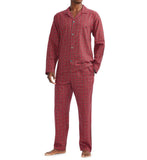 Polo Ralph Lauren Mens Flannel Grid Pattern Long Sleeve Pajama Shirt Top