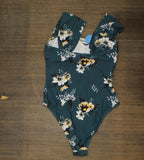 Cupshe Women's Floral One Piece Swimsuit Shirred Off Shoulder Bathing Suit