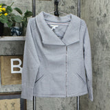 Liz Claiborne Plus Lace Yoke NY Fleece Back French Terry Jacket