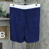 Cuddl Duds Women's Sun Baby Terry Shorts Navy Blue Large