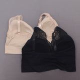 Rhonda Shear Women's 2 Pack Seamless Ahh Bras Black / Nude XL