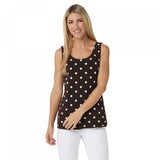 Attitudes by Renee Women's Reversibles Jersey Sleeveless Tank Top