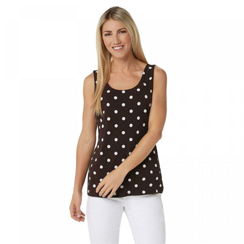 Attitudes by Renee Women's Reversibles Jersey Sleeveless Tank Top