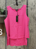 DG2 by Diane Gilman Women's Mixed Media Easy Tank Blouse