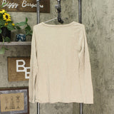 A New Day Women's Regular Fit Long Sleeve V-Neck T-Shirt